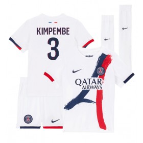 Paris Saint-Germain Presnel Kimpembe #3 Borte skjorte til barn 2024-25 Kortermet (+ korte bukser)